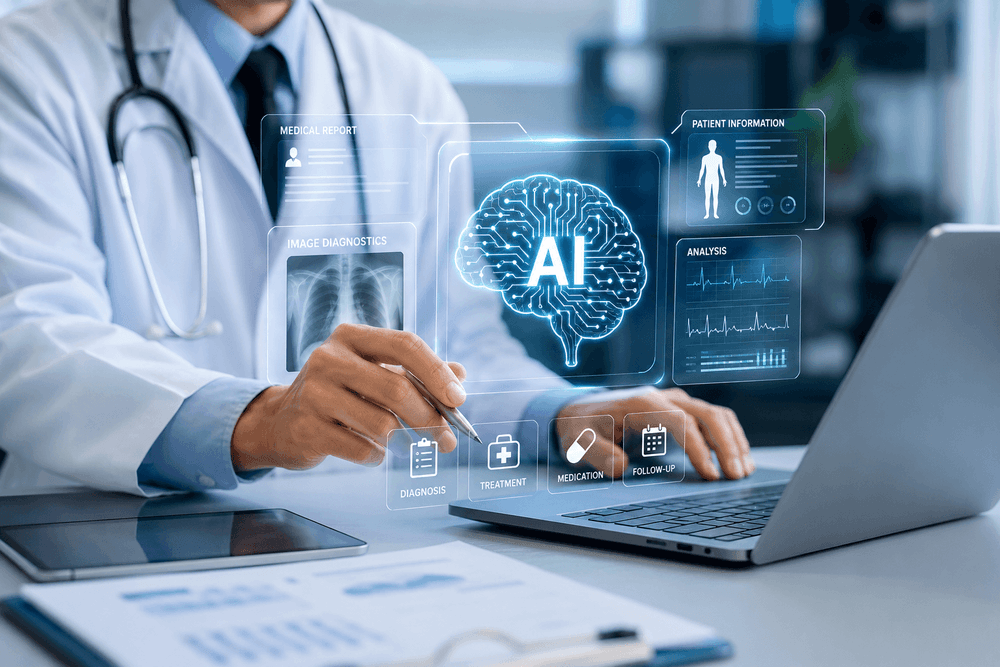 AI używana do diagnostyki chorób i analizy badań AI używana do diagnostyki chorób i analizy badań