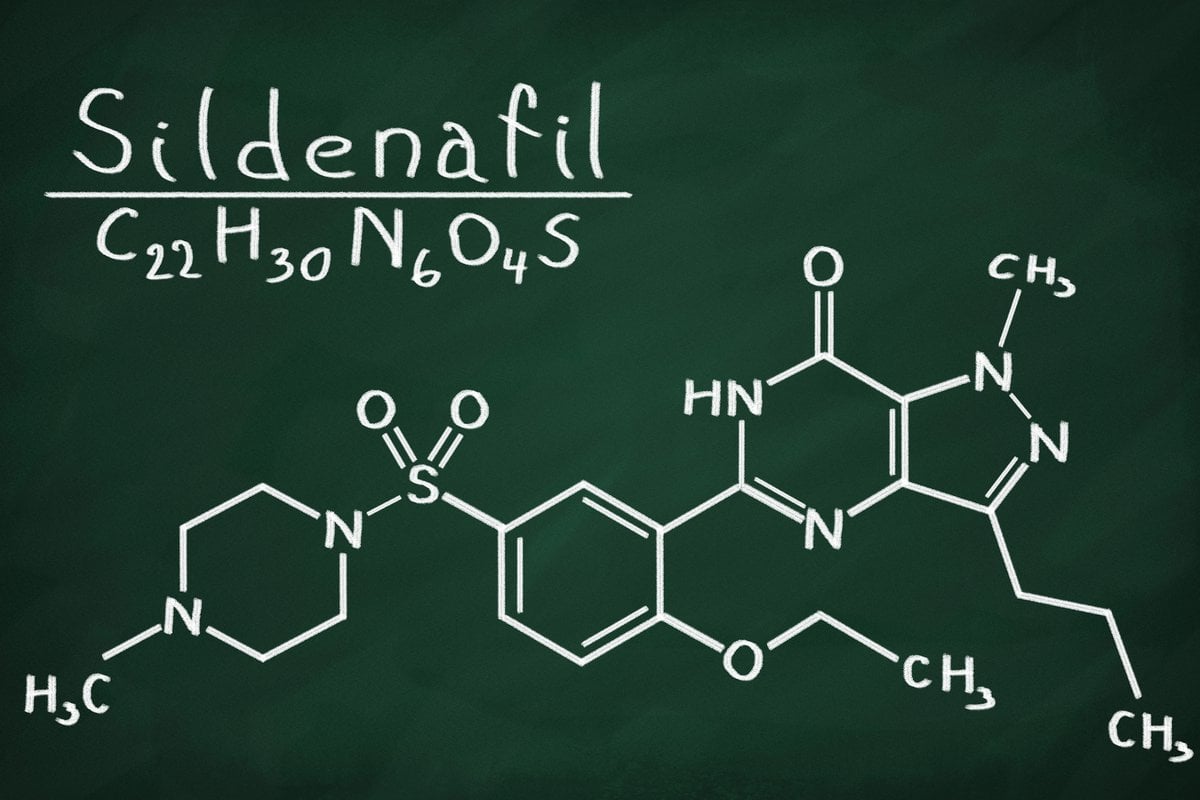 Wzór chemiczny i struktura sildenafilu